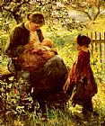 Evert Pieters In The Orchard painting